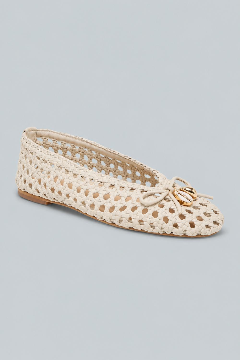 Women’s Cason Charm Woven Flats - Ivory Woven - Flats