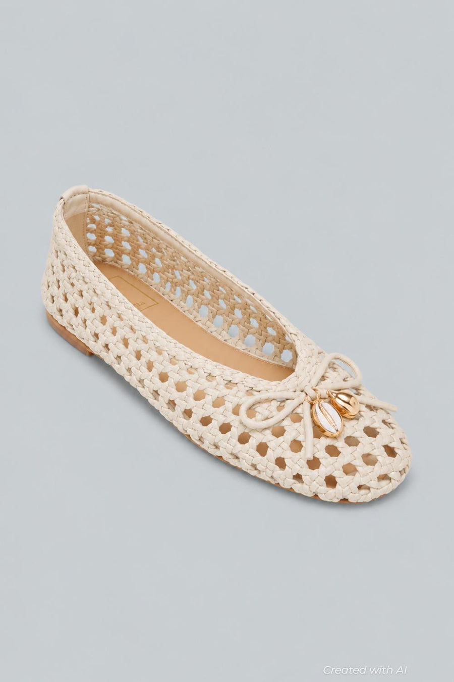 Women’s Cason Charm Woven Flats - Ivory Woven - Flats