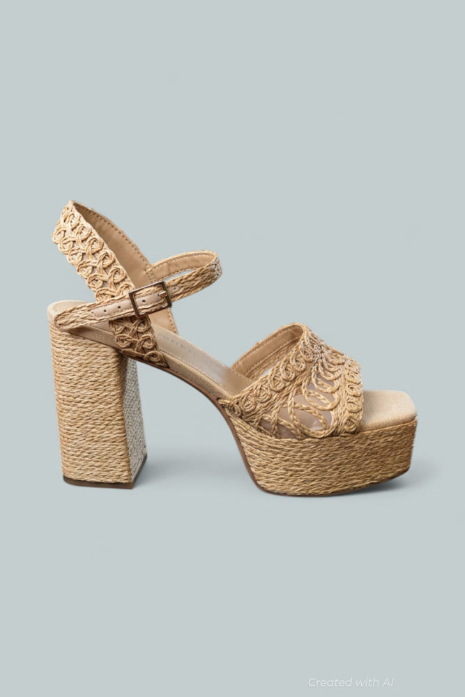Women’s Chayse Platform Sandals - Light Natural - 6.5 - Sandal