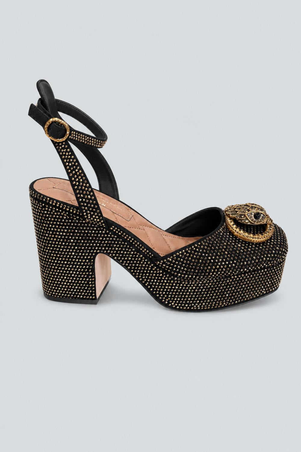 Women’s Chelsea Platform Pumps - Gold - 8 - Heels