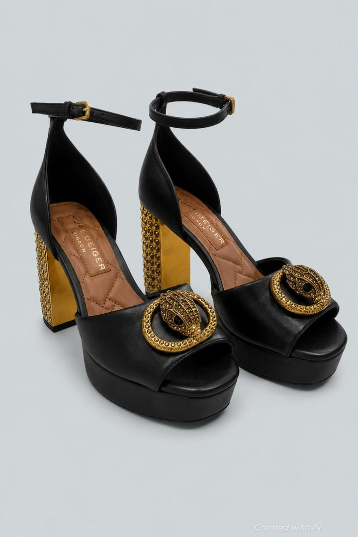 Women’s Chelsea Platform Sandals - Charcoal - 8 - Sandal