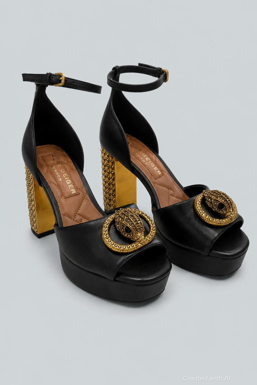 Women’s Chelsea Platform Sandals - Charcoal - 8 - Sandal
