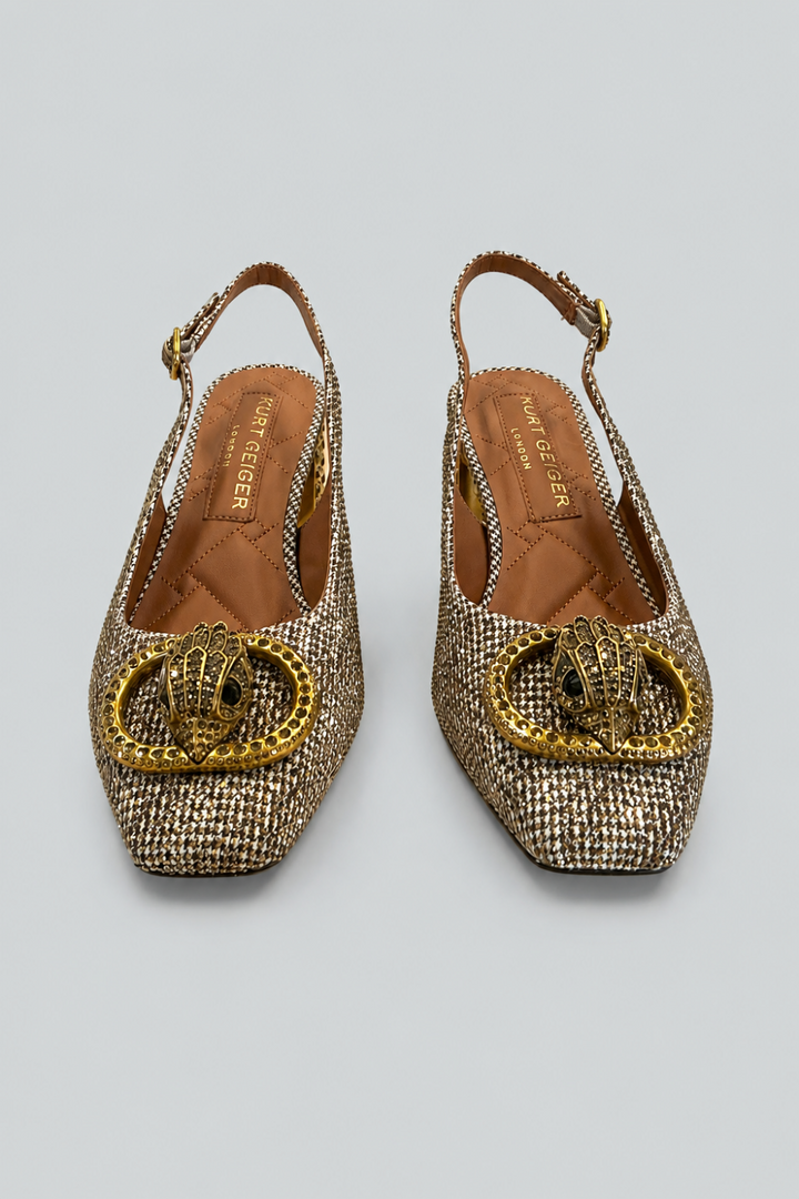 Women’s Chelsea Slingback Pumps - Dark Beige - Slingback
