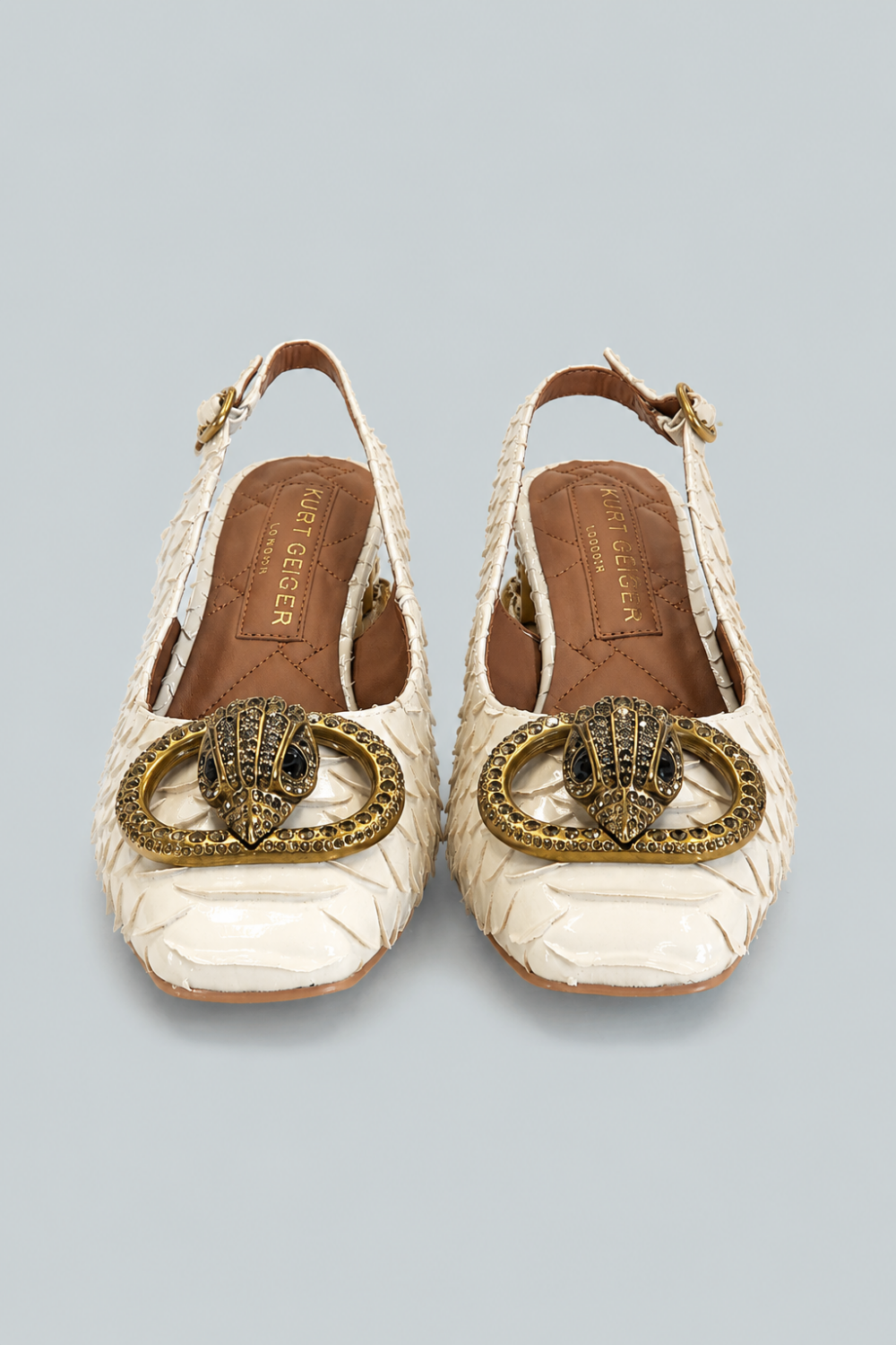 Women’s Chelsea Slingback Pumps - Natural - 8 - Slingback