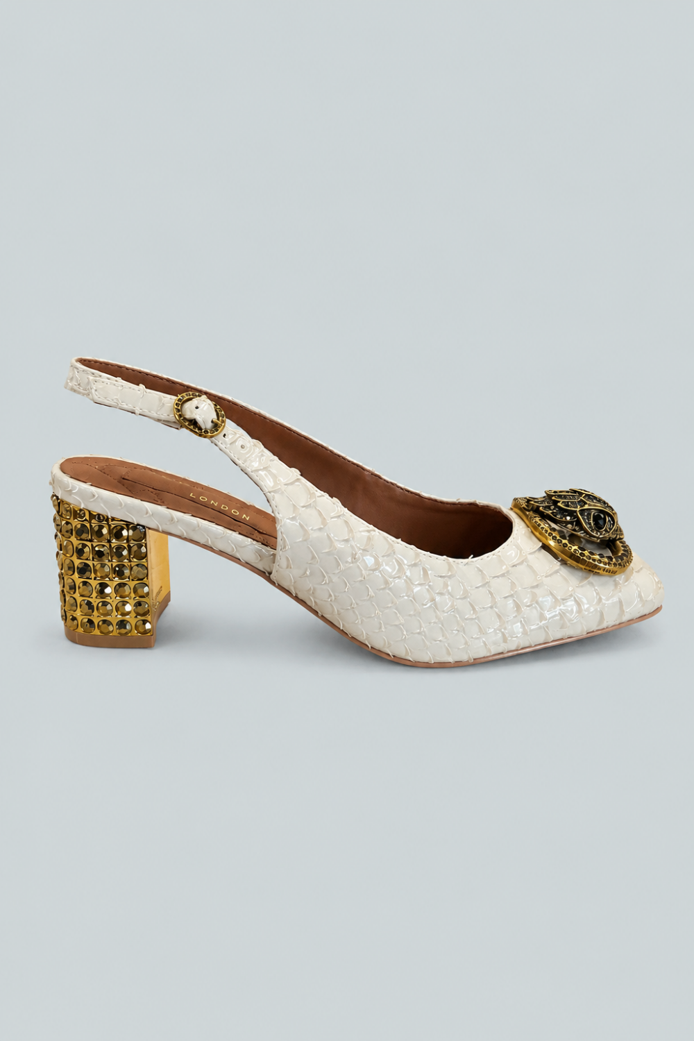 Women’s Chelsea Slingback Pumps - Natural - 8 - Slingback