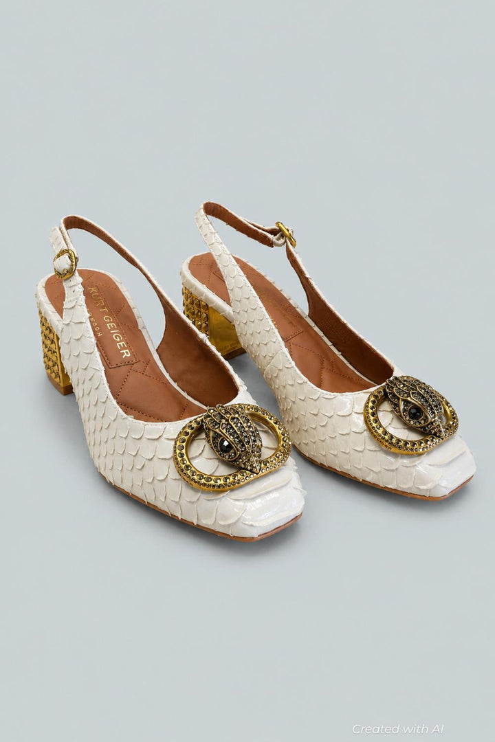 Women’s Chelsea Slingback Pumps - Natural - 8 - Slingback