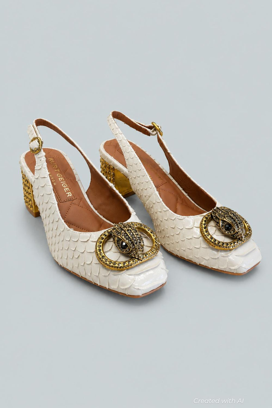 Women’s Chelsea Slingback Pumps - Natural - 8 - Slingback