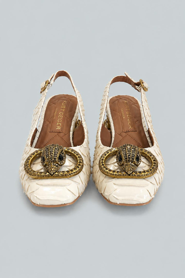 Women’s Chelsea Slingback Pumps - Natural - 8 - Slingback
