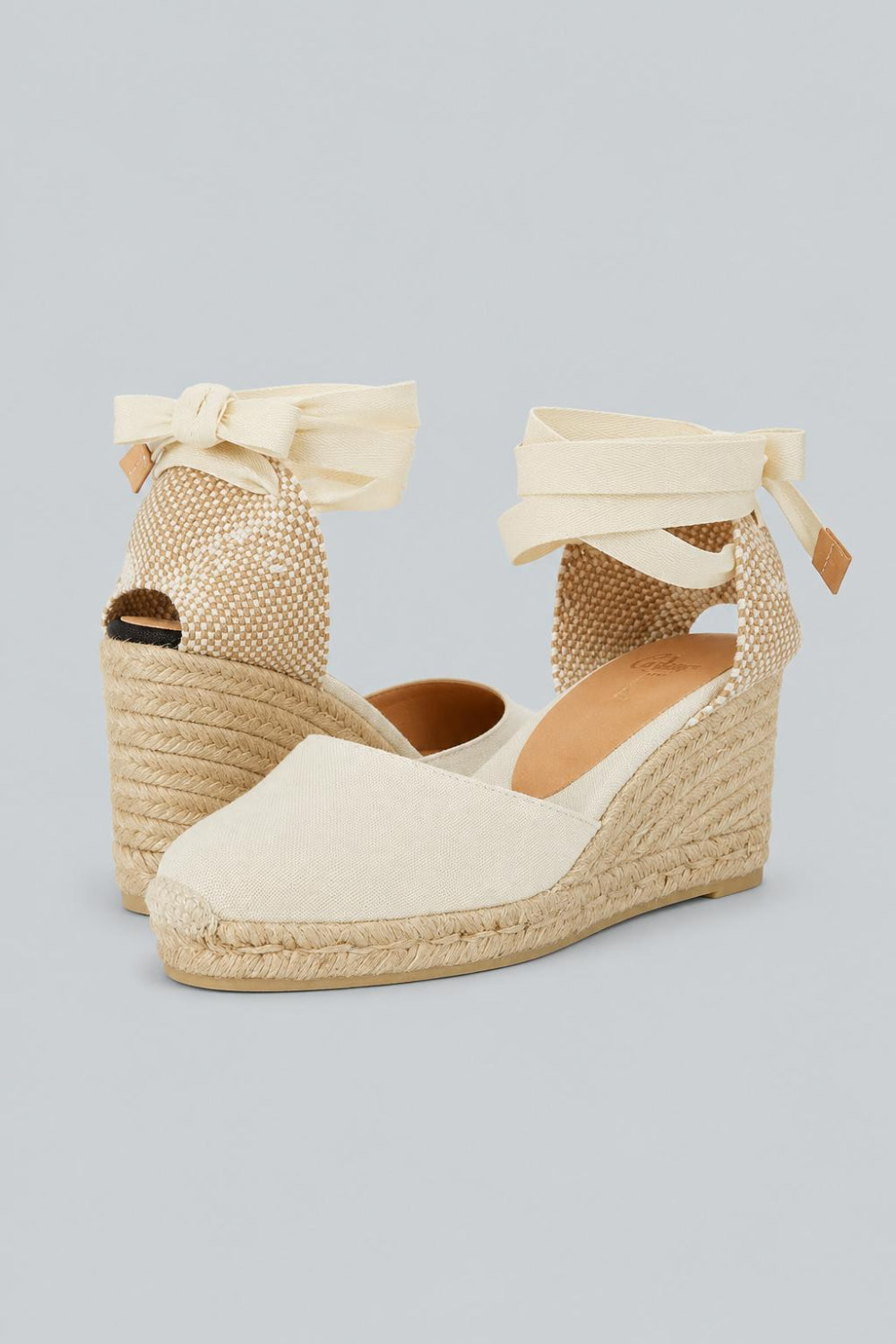 Women’s Chiara Espadrille Wedge Sandals - Ivory - 7.5 US / 38 EU - Espadrille