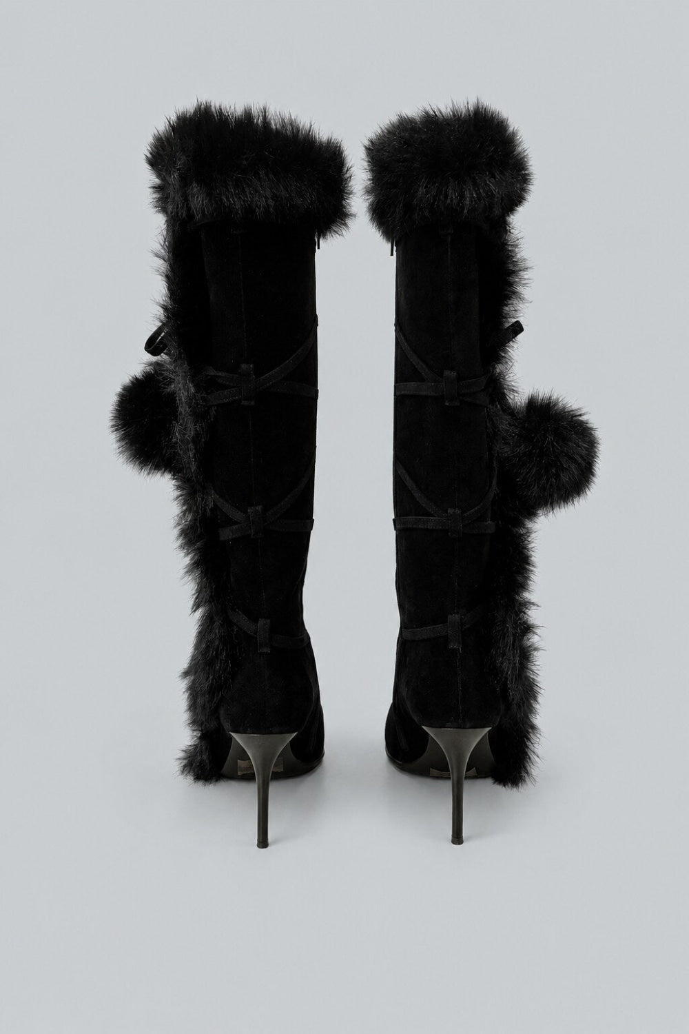 Women’s Chilly Faux Fur Boots - Black Combo - 7 - Boots