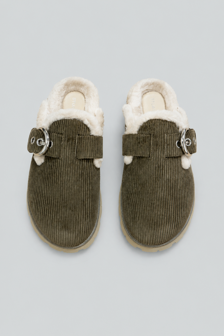 Women’s Chrystie Shearling Clogs - Smokey Taupe - 8 - Clog