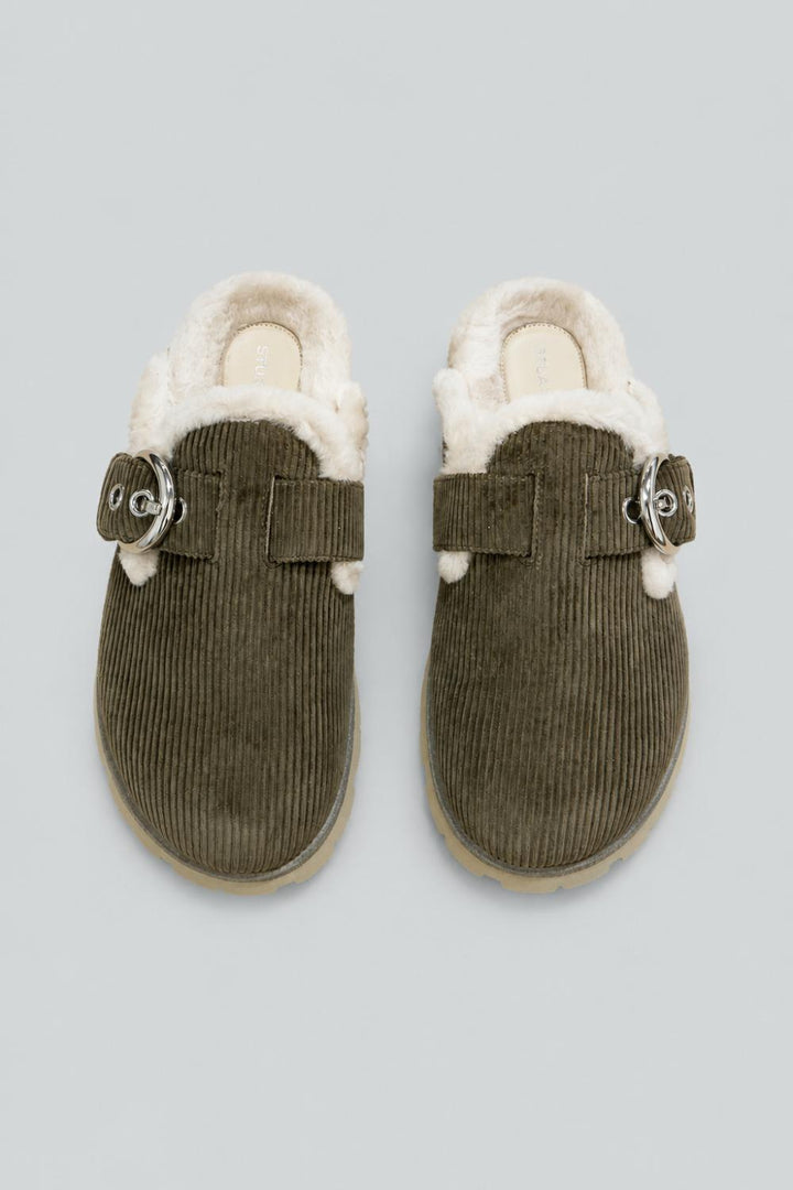 Women’s Chrystie Shearling Clogs - Smokey Taupe - 8 - Clog