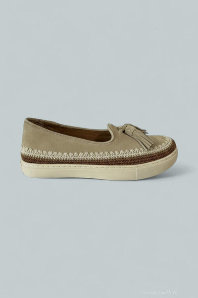 Women’s Citrus Espadrille Flats - Stone Suede - 7.5 - Flats