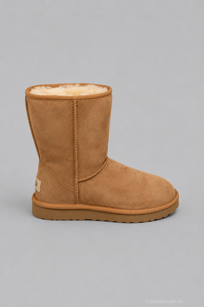 Women’s Classic II Short Shearling Boots - Chestnut - 7 - Boots