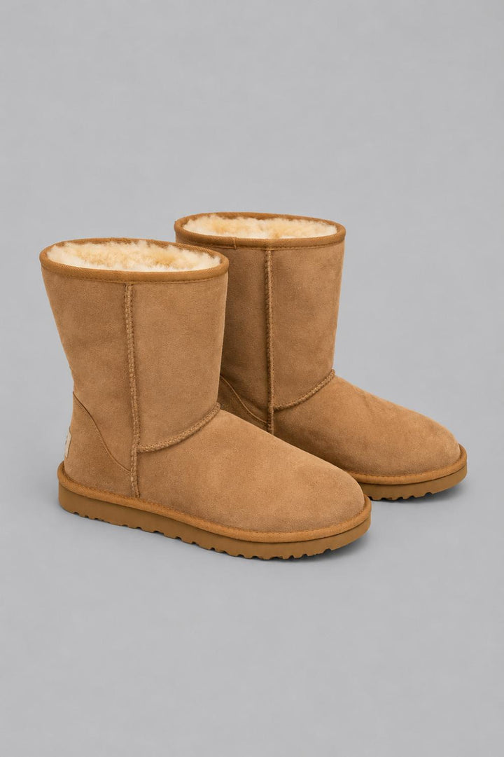 Women’s Classic II Short Shearling Boots - Chestnut - 7 - Boots