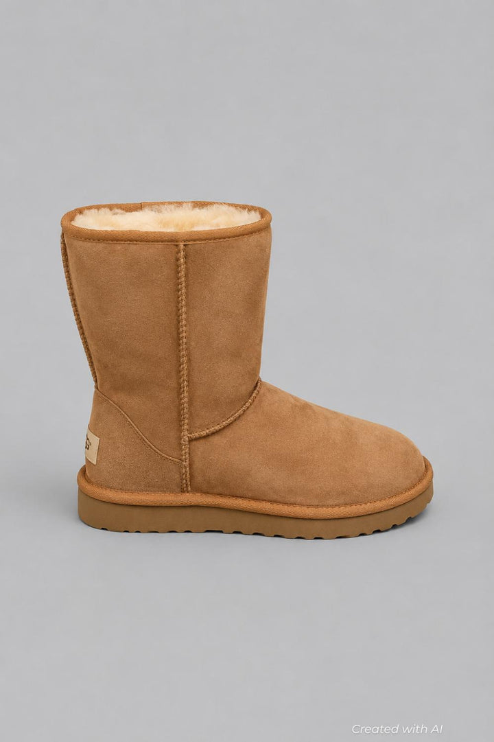 Women’s Classic II Short Shearling Boots - Chestnut - 7 - Boots