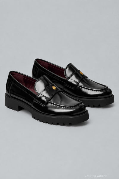 Women’s Classic Lug Loafers - Perfect Black - 9.5 - Loafers