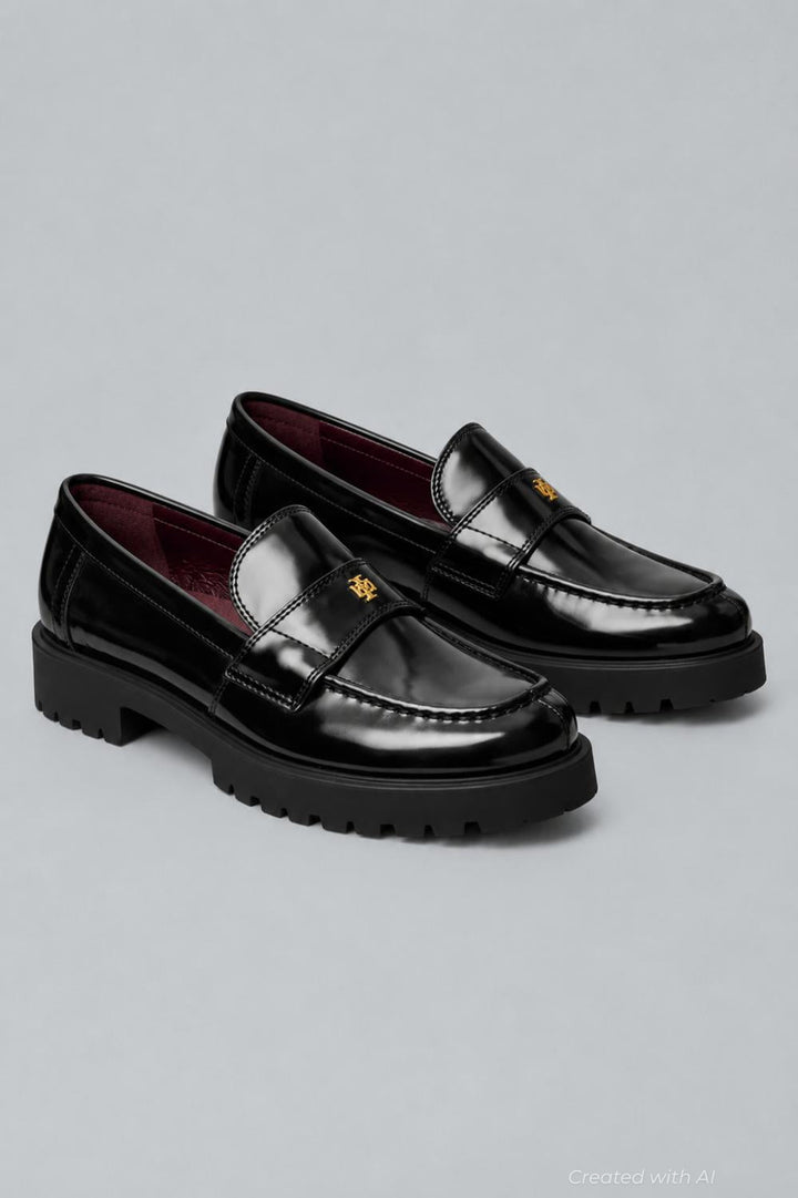 Women’s Classic Lug Loafers - Perfect Black - 9.5 - Loafers
