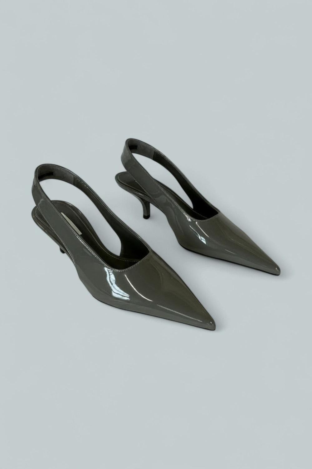 Women’s Classic Slingback Pumps - Grey - 9 US / 39 EU - Pumps