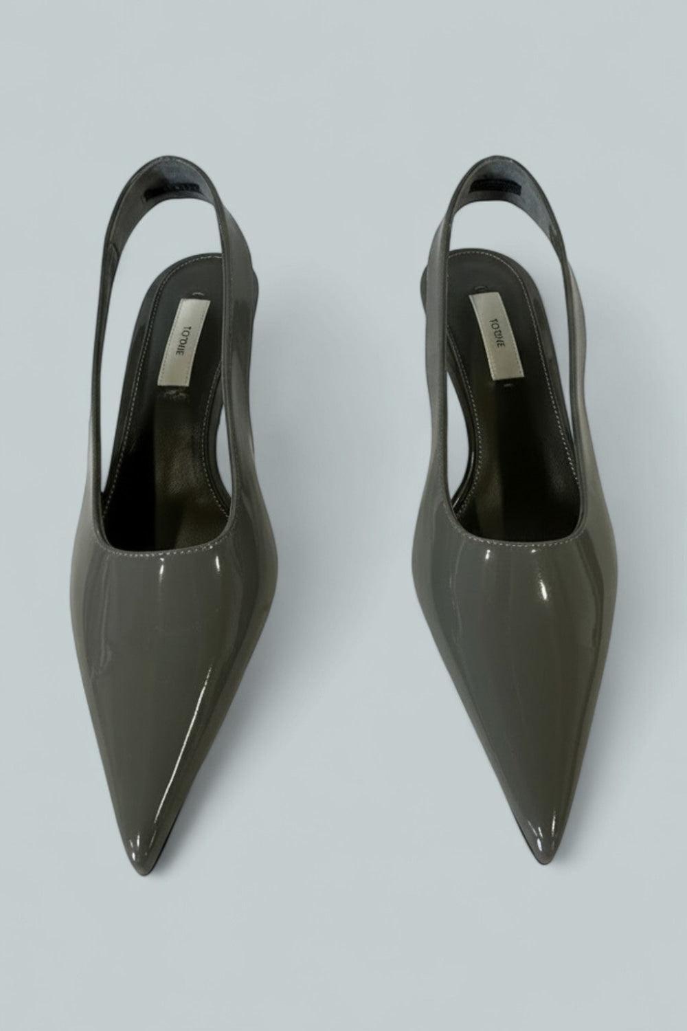 Women’s Classic Slingback Pumps - Grey - 9 US / 39 EU - Pumps