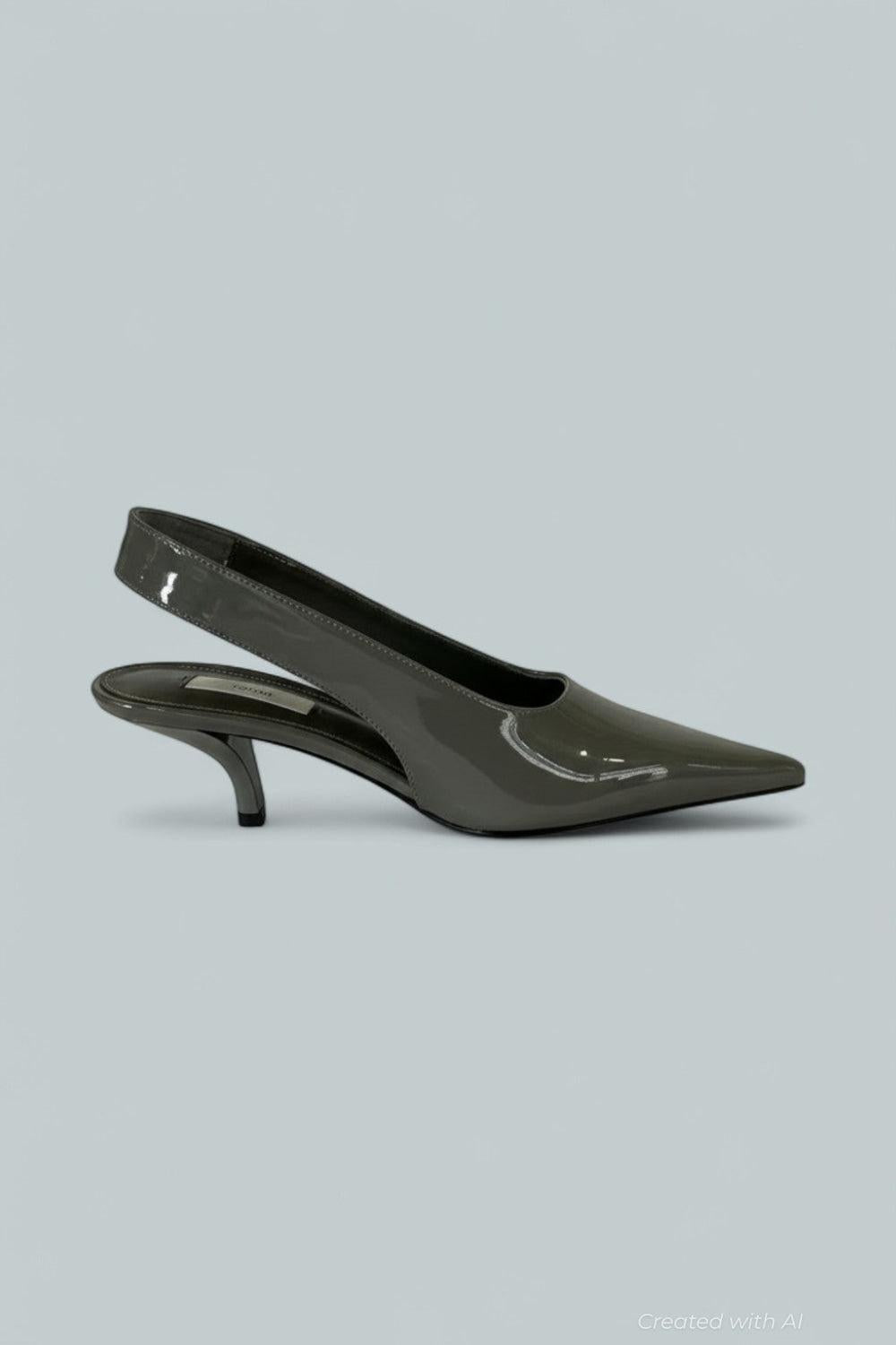 Women’s Classic Slingback Pumps - Grey - 9 US / 39 EU - Pumps