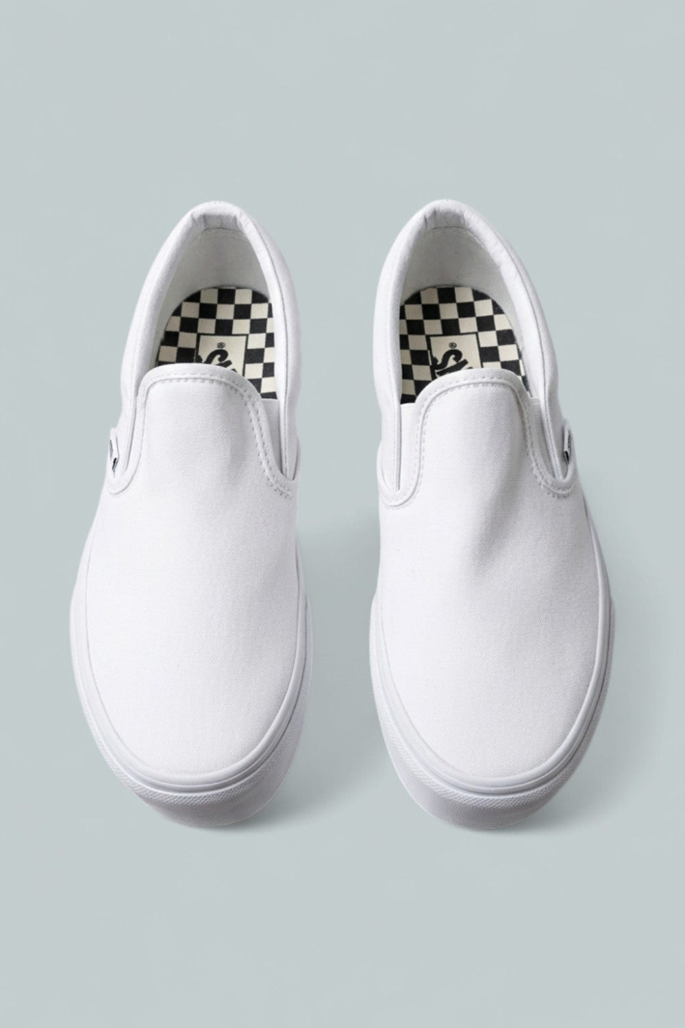 Women’s Classic Slip On Platform Sneakers - True White - 6 WMN / 4.5 MEN - Slip-On