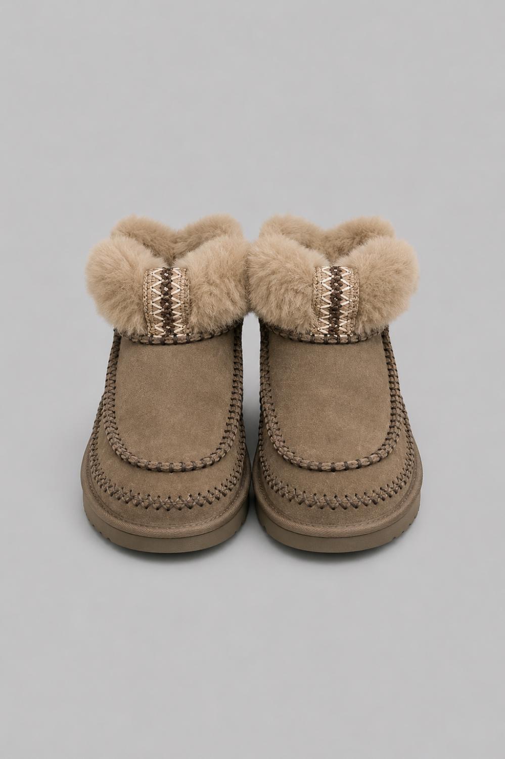 Women’s Classic Ultra Mini Alpine Sheepskin Classic Boots - Hickory - 6 - Boots