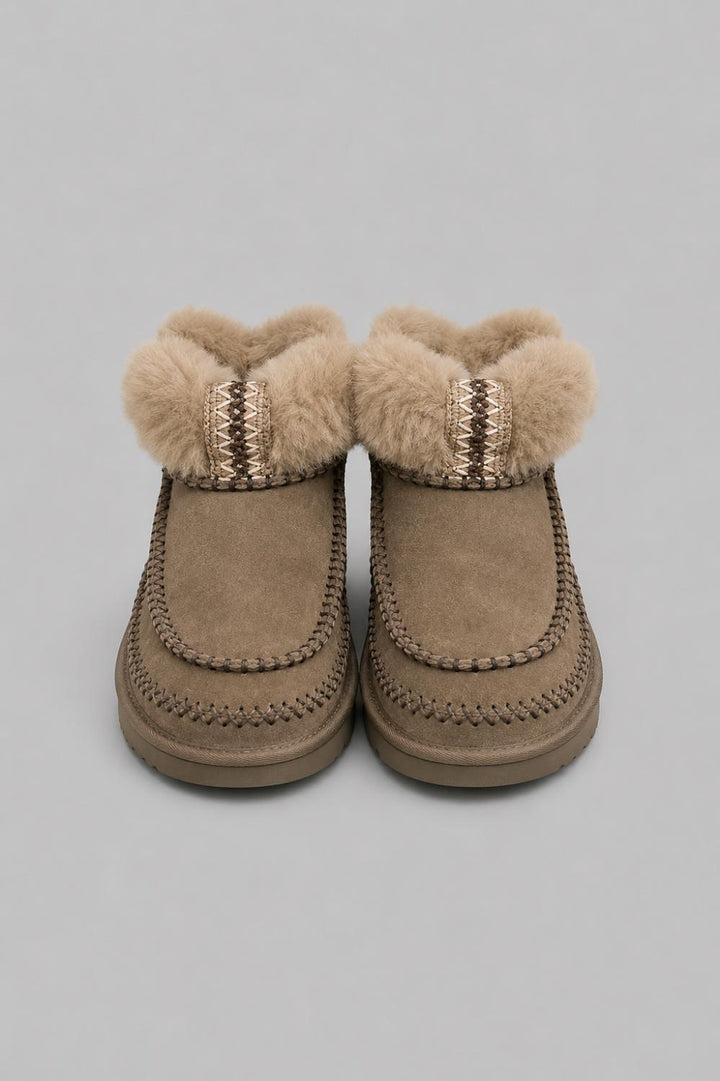 Women’s Classic Ultra Mini Alpine Sheepskin Classic Boots - Hickory - 6 - Boots