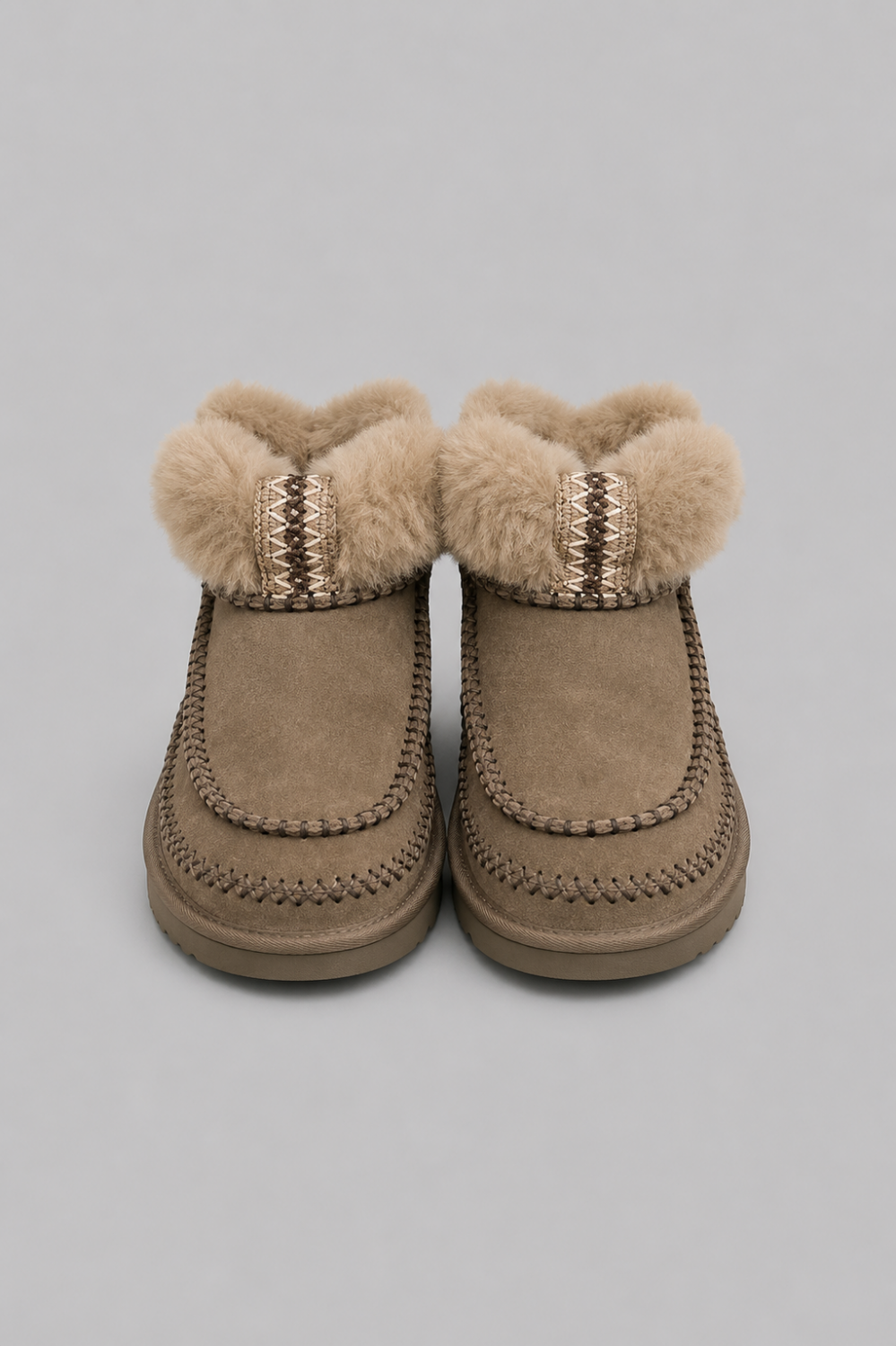Women’s Classic Ultra Mini Alpine Sheepskin Classic Boots - Hickory - 6 - Boots
