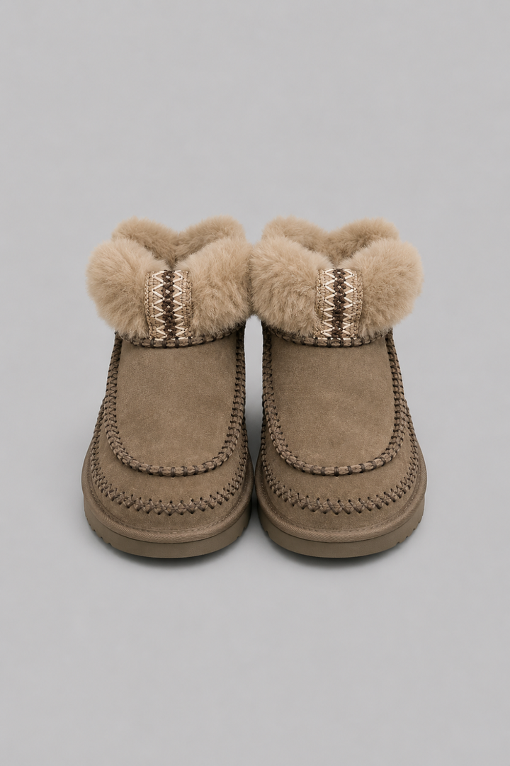 Women’s Classic Ultra Mini Alpine Sheepskin Classic Boots - Hickory - 6 - Boots