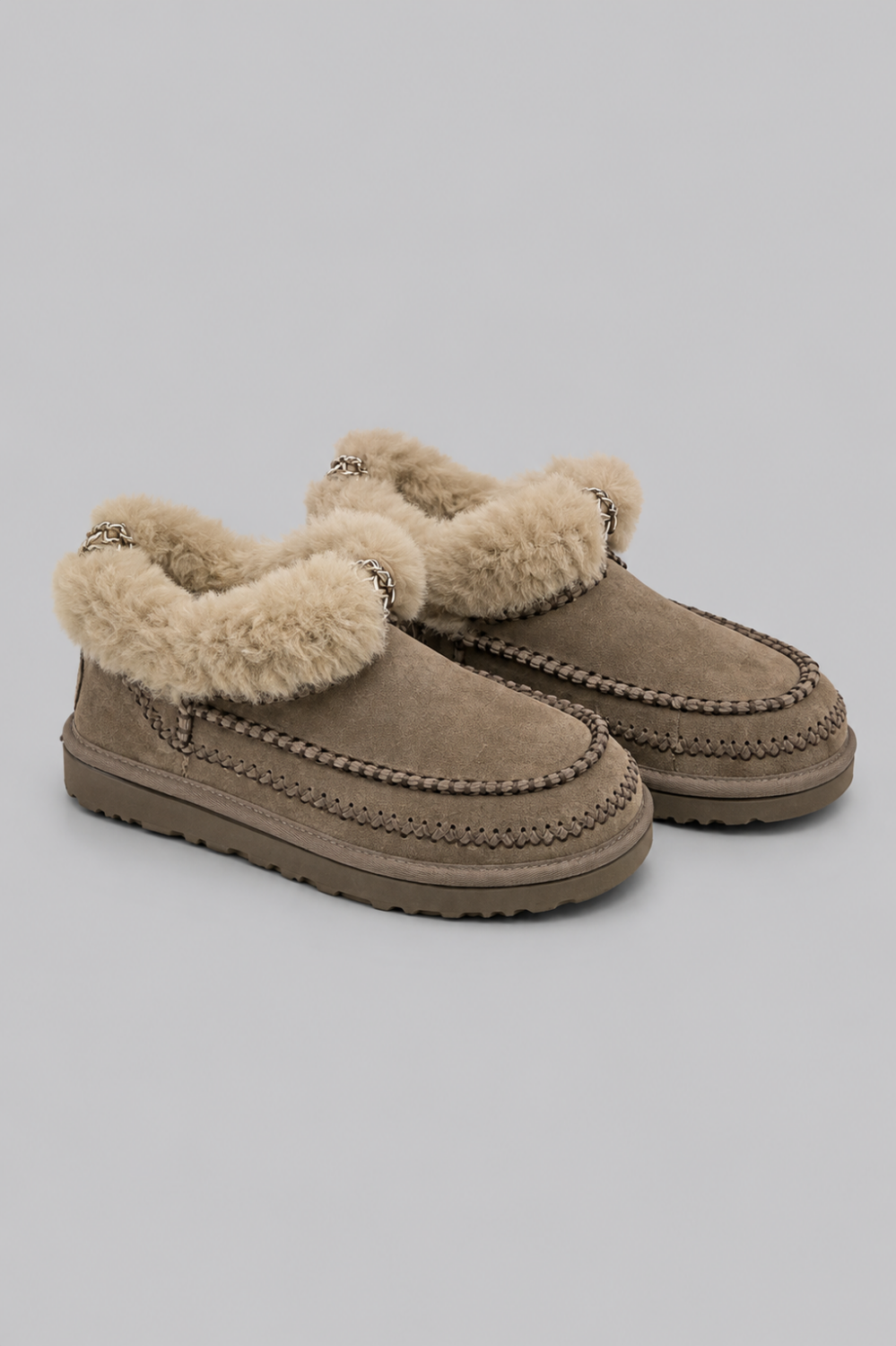 Women’s Classic Ultra Mini Alpine Sheepskin Classic Boots - Hickory - 6 - Boots
