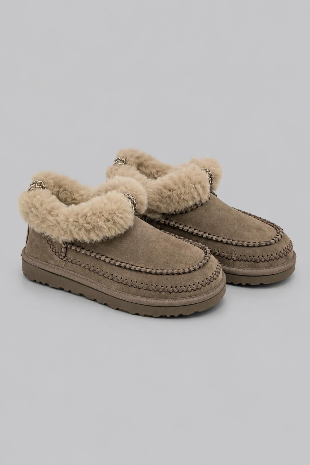 Women’s Classic Ultra Mini Alpine Sheepskin Classic Boots - Hickory - 6 - Boots