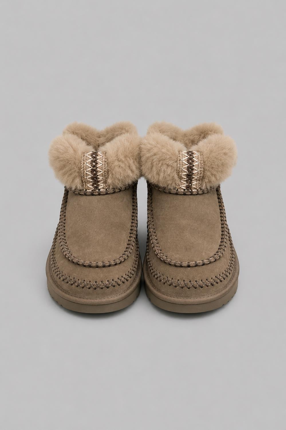 Women’s Classic Ultra Mini Alpine Sheepskin Classic Boots - Hickory - 6 - Boots