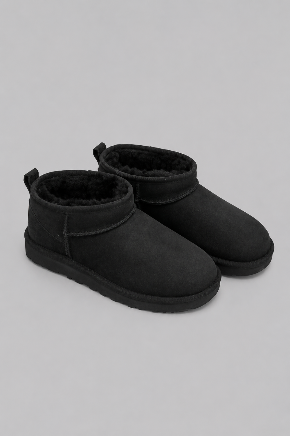 Women’s Classic Ultra Mini Shearling Booties - Black - Bootie
