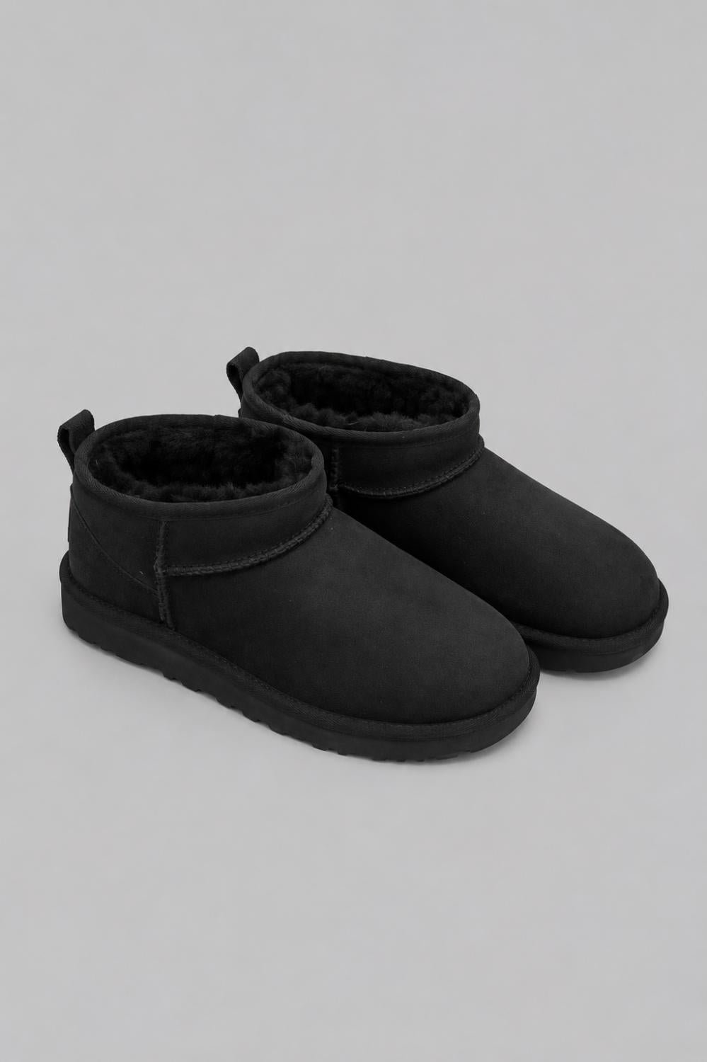 Women’s Classic Ultra Mini Shearling Booties - Black - Bootie