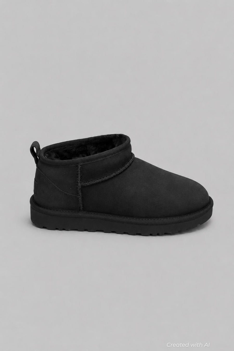 Women’s Classic Ultra Mini Shearling Booties - Black - Bootie