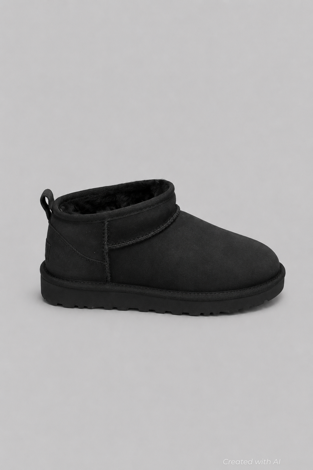 Women’s Classic Ultra Mini Shearling Booties - Black - Bootie