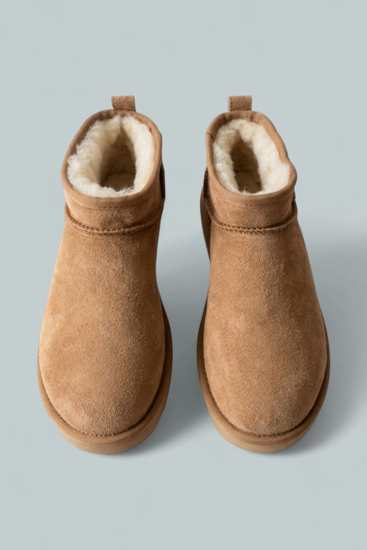 Women’s Classic Ultra Mini Shearling Booties - Chestnut - 7 - Bootie