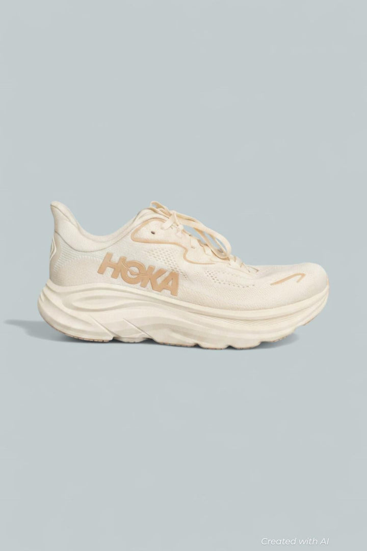 Women’s Clifton 10 Running Shoes - Vanilla/Birch - 9.5 - Sneaker
