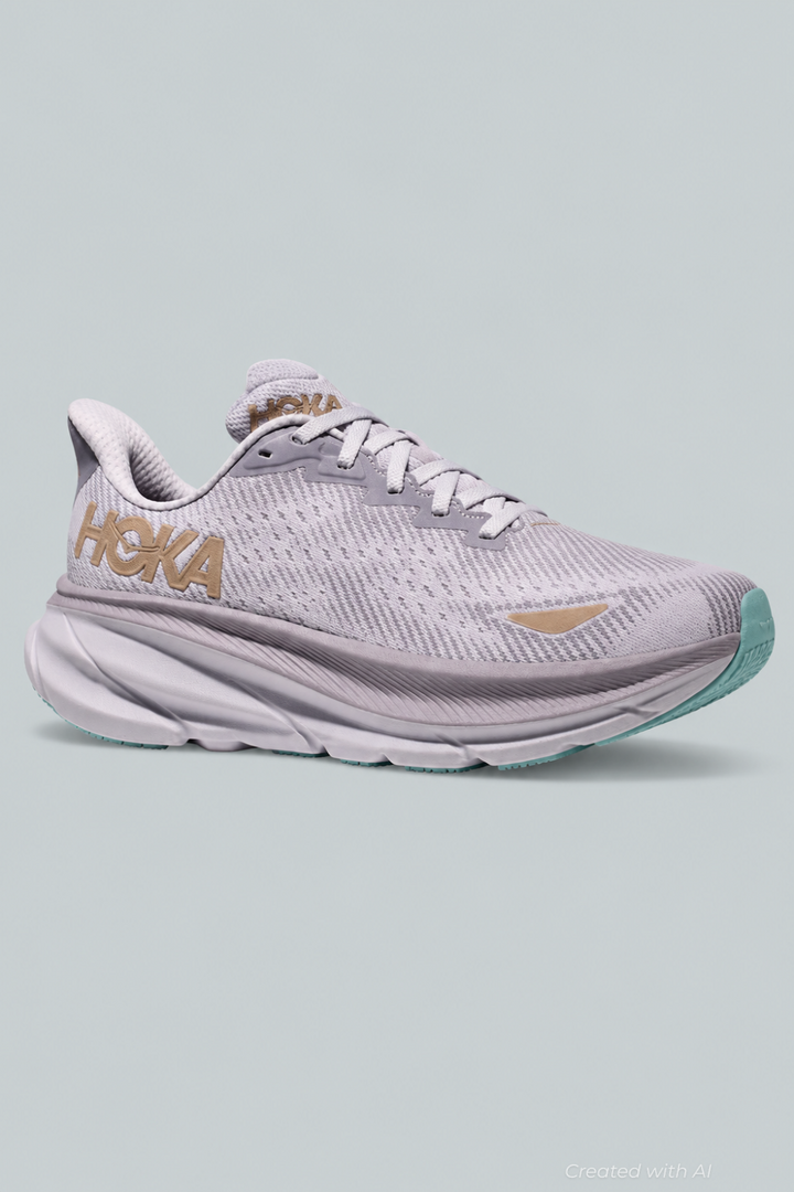 Women’s Clifton 9 Gtx Sneakers - Foggy Grey/Ash Grey - 6.5 - Sneaker