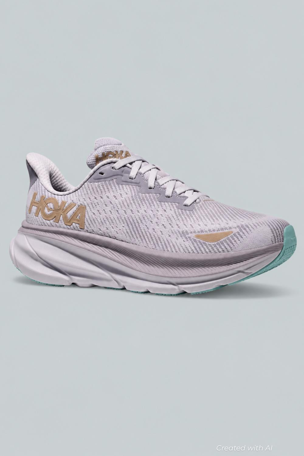 Women’s Clifton 9 Gtx Sneakers - Foggy Grey/Ash Grey - 6.5 - Sneaker