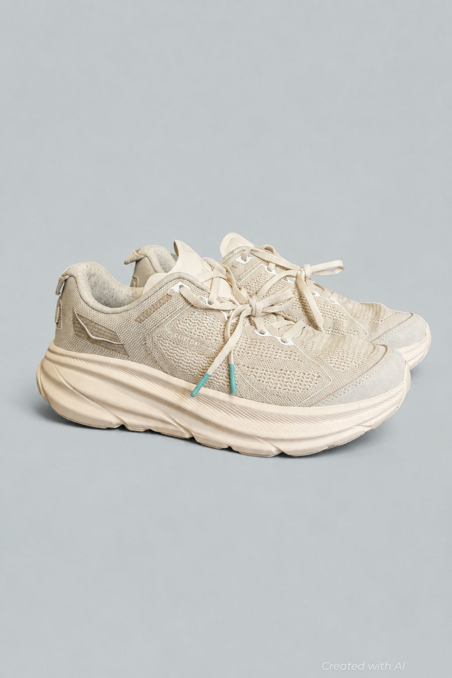 Women’s Clifton One9 Bp Running Sneakers - Alabaster/Cielo Blue - 9.5 WMN / 8.5 MEN - Sneaker