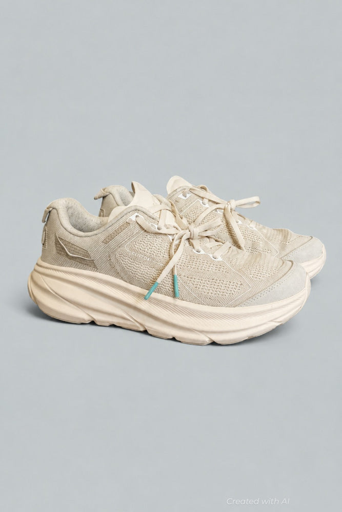 Women’s Clifton One9 Bp Running Sneakers - Alabaster/Cielo Blue - 9.5 WMN / 8.5 MEN - Sneaker