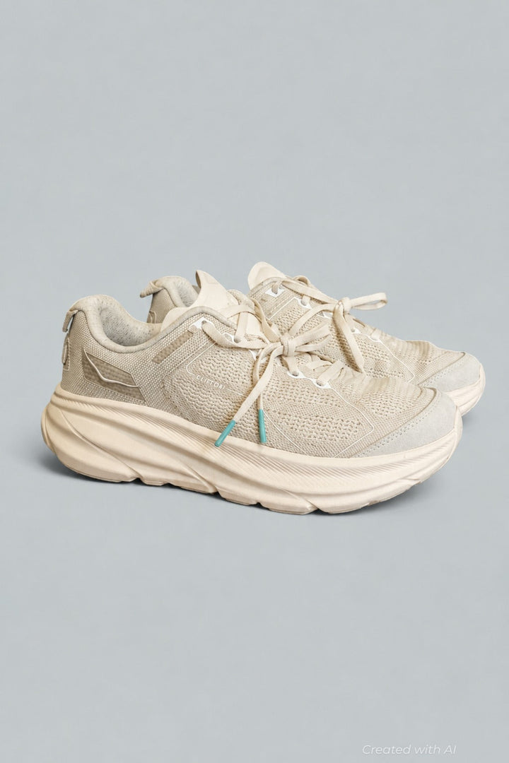 Women’s Clifton One9 Bp Running Sneakers - Alabaster/Cielo Blue - 9.5 WMN / 8.5 MEN - Sneaker