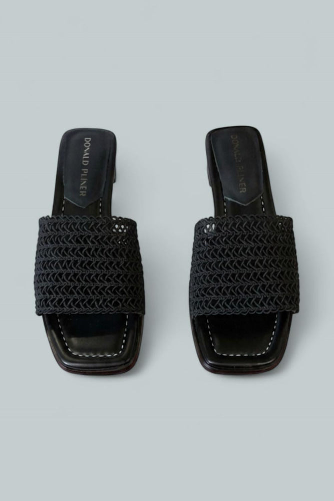 Women’s Clodie Woven Mules - Black - 7 - Mules