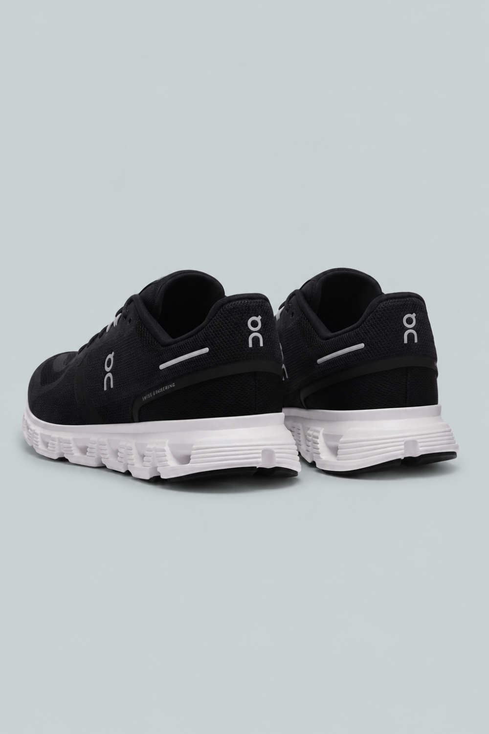 Women’s Cloud 6 Wide Running Sneakers - Black/White - Sneaker