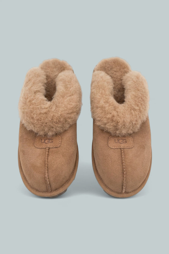 Women’s Coquette Shearling Slippers - Rocky Oak - 8 - Loafers