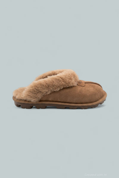 Women’s Coquette Shearling Slippers - Rocky Oak - 8 - Loafers