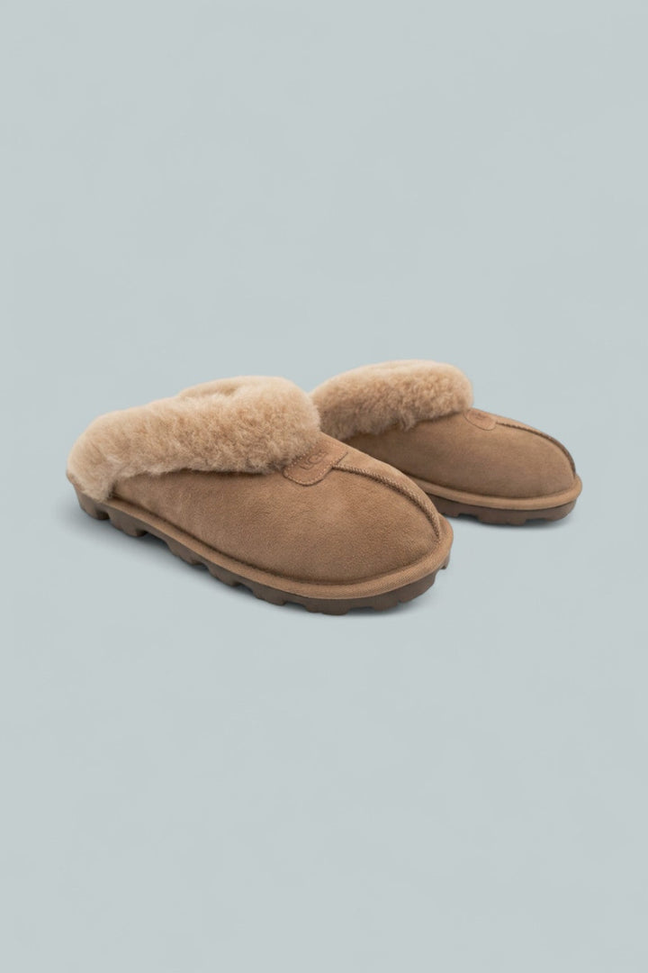 Women’s Coquette Shearling Slippers - Rocky Oak - 8 - Loafers