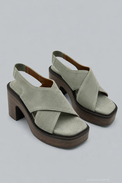 Women’s Cora Platform Clog Sandals - Botanical Suede - Clog